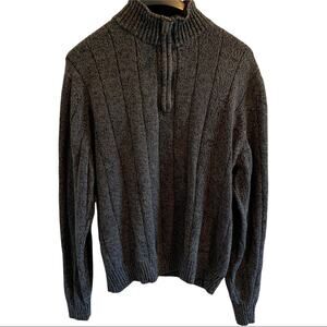 OSCAR DE LA RENTA Large Mock Neck MENS GRANDPA Sweater Size L